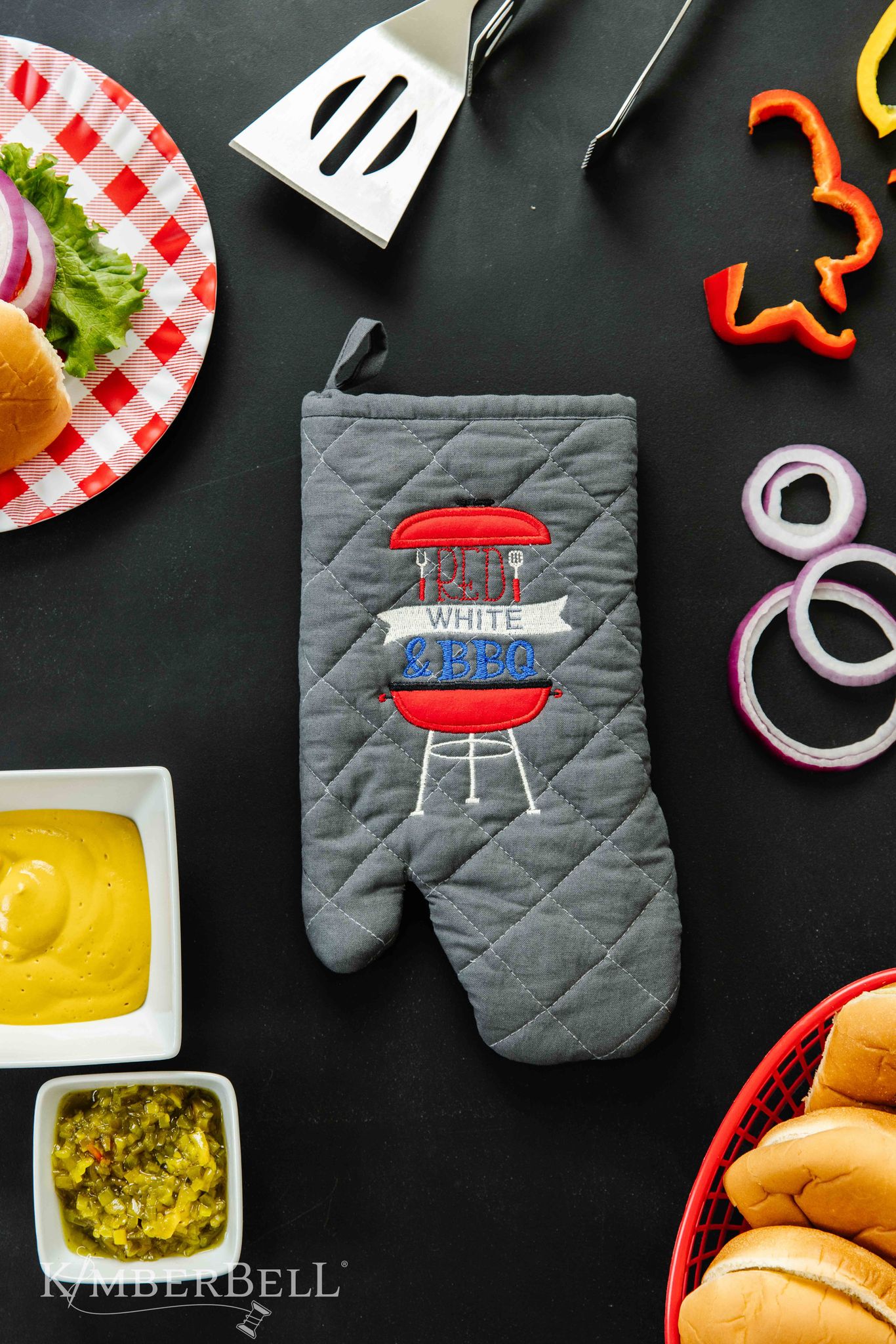 It's Kimberbell's Red, White & BBQ Machine Embroidery Spark Event!